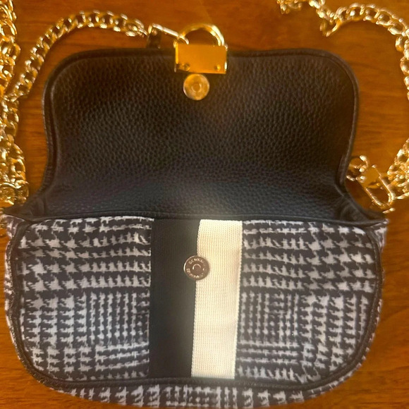 Pam & Gela Houndstooth Mini Cross Body Bag EUC - Picture 7 of 10